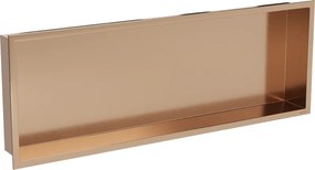 Mexen X-Wall-R ъглов рафт с фланец 90 x 30 см, четкана мед - 19C0903010
