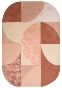 Розов вълнен килим 160x230 cm Earth - Asiatic Carpets