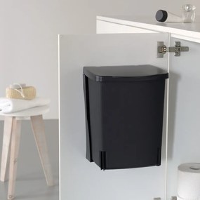 Кош за боклук за вграждане Brabantia Built-In 647043, 10 л, Широк отвор, Лесно почистване, Черен