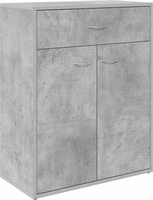 800715 vidaXL Бюфет, бетонно сив, 60x30x75 см, инженерно дърво