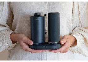 Комплект 2 бр дозатори Brabantia SinkStyle 1008504,  Подходящи за препарати за ръце и съдове, 200 мл, Минерализирано покритие, Тъмносив