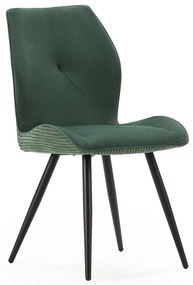 Зелени велурени трапезни столове в комплект 2 бр. Adaya – Marckeric