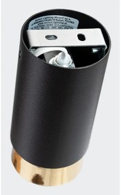 Осветително тяло за таван в черен и златист цвят Crown – Sollux