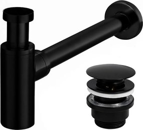 Сифон REA Black Mat