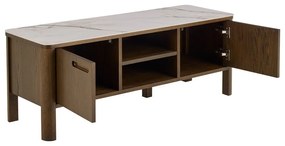 Кафява маса за телевизор от декор от дъб 120x45x40 cm Southampton – Actona