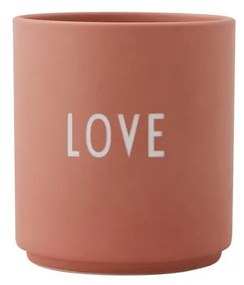 Розовo-бежова порцеланова чаша 300 ml Love - Design Letters