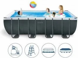 Intex - Сглобяем басейн с пясъчна помпа Ultra Frame 549 х 274 х 132 см 26356NP