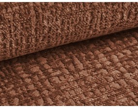 Тапицирано двойно легло с пространство за съхранение и решетка в цвят теракота 160x200 cm Noho - Makamii