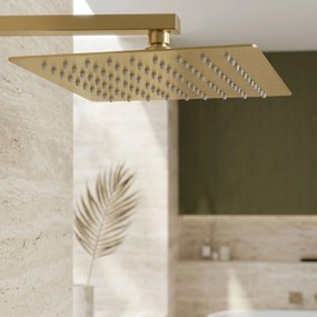 Квадратен душ пита REA JS-P015BG 25cm Brush Gold