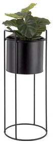 Комплект от 3 черни железни саксии за цветя върху основа Essence - PT LIVING