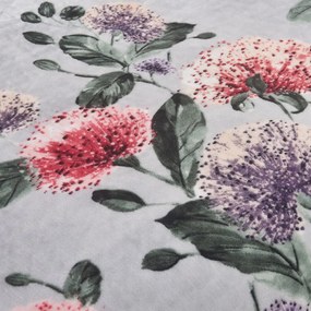 Светлосиво единично спално бельо от микроплюш 140x200 cm Margot – My House