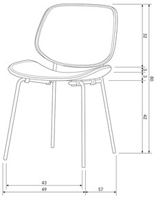 Черни трапезни столове в комплект 2 бр. от имитация на кожа Close In – WOOOD