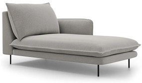 Светлосив стол за отдих, десен ъгъл Vienna - Cosmopolitan Design