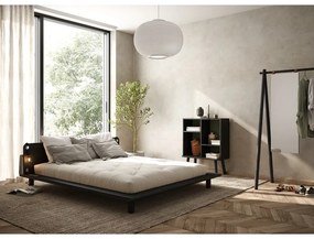 Черно борово двойно легло с решетка 140x200 cm Peek - Karup Design