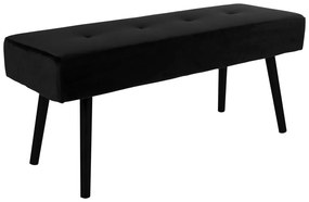 Черна кадифена пейка Skiby - House Nordic