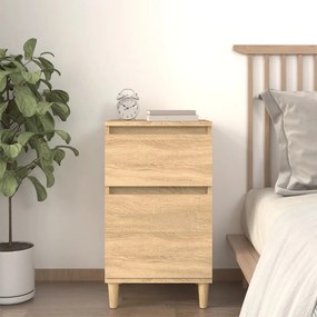 819698 vidaXL Нощно шкафче, дъб сонома, 40x35x70 см