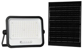 LED димируем соларен прожектор LED/300W/3,2V IP65 15000 mAh черен + дистанционно управление