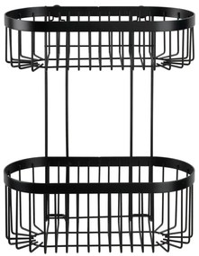 Кошница за стена Black Classic Plus 2 Tier - Wenko