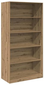 3307737 vidaXL Гардероб, дъб артизан, 100x50x200 см, инженерно дърво