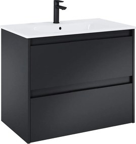 Конзолен шкаф за баня A852014532, с умивалник, 80.5x46x56.5см