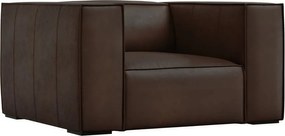 Тъмнокафяв кожен фотьойл Madame - Windsor &amp; Co Sofas