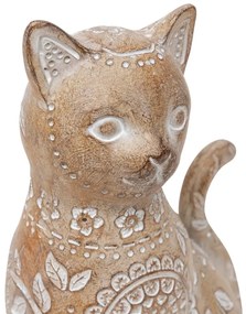 Декоративна фигура atmosphera Lindo, Смола, Бежов, 19 cm