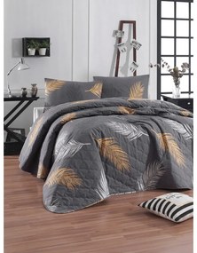 Сиво шалте с калъфка за възглавница от памук ranforce , 180 x 225 cm Olivia - Mijolnir