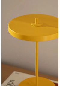 Жълта метална LED настолна лампа с метален абажур (височина 31 cm) Asteria Move – UMAGE