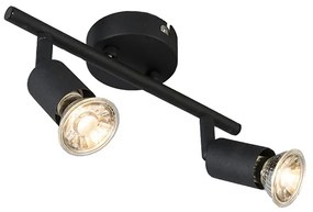 Индустриален прожектор черен наклоняем 2-светлина - Jeany