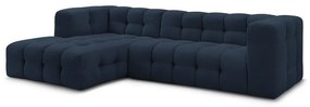 Тъмносин ъглов диван Cloud – Bobochic Paris