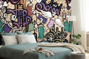 Самозалепващ тапет – С графично street art изкуство