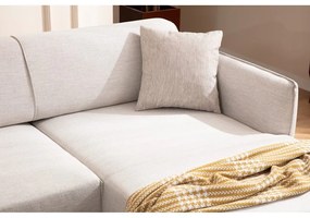 Бял ъглов диван , десен ъгъл Belissimo – Balcab Home
