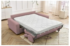 Розов разтегателен диван 215 cm Monaco – Bobochic Paris