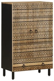 4018658 vidaXL Висок шкаф 60x33,5x100 см грубо мангово дърво масив