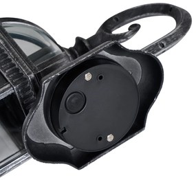 Класически външен стенен аплик антично сребро IP44 - Glasgow