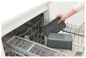 Тъмносив контейнер за компостируеми отпадъци 1,8 l SinkSide – Brabantia