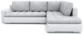 Ъглов разтегателен диван TONIO V, 230x75x200, lawa 09/soft 17, дясно