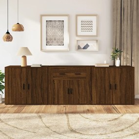 Sonata H Сайдборди, 3бр, Кафяв дъб, инженерно дърво