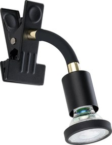 Eglo 300914 - LED лампа с щипка PARRINI 1xGU10/4,5W/230V черна