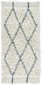 Кремав ръчно изработен вълнен килим подходящ за пране 80x140 cm Berber Soul – Lorena Canals