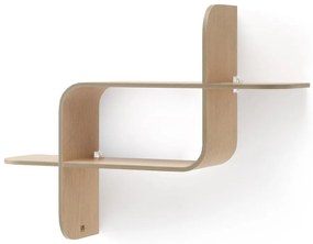 Двуетажен рафт от каучуково дърво в естествен цвят Montage - Umbra