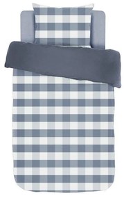 Синьо памучно спално бельо за единично легло 140x200 cm Emma - Tiseco Home Studio