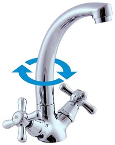 RAV Slezák MK120.0/2 - смесител за мивка MORAVA 17,6 cm лъскав хром