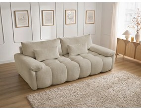 Бежов шенилов диван 264 cm Ivane – Bobochic Paris