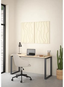 Работна маса с дъбов плот 60x150 cm Sign - Tvilum