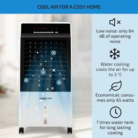 Klarstein CTR-1, 4 в 1, охладител за въздух, 65 W, дистанционно управление