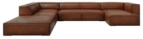 Ъглов диван от кафява кожа (ляв ъгъл) Madame - Windsor &amp; Co Sofas
