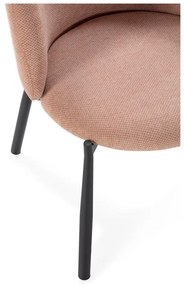 Прасковени тапицирани трапезни столове в комплект 2 бр. Ginny – MOME