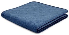 Синя покривка за двойно легло 220x230 cm Art Deco Pearl - Catherine Lansfield