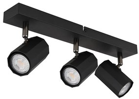 Globo 57918-3B - Спот JAMES 3xGU10/25W/230V черен